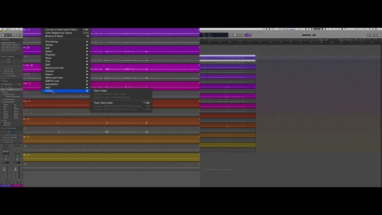 Exporting Playlists form PT to Logic Pro X and Comping in Logic Pro - Updated Version