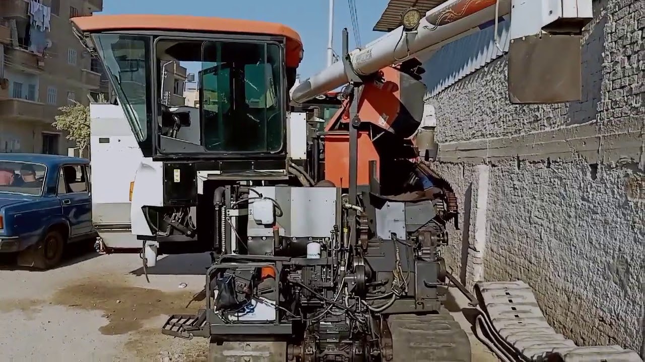 During the check up of combine ER 112 - اثناء فحص كومباين ER 112