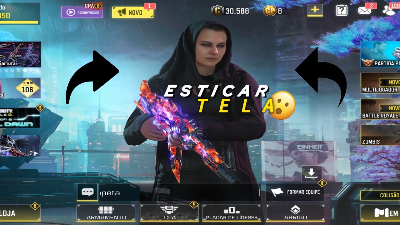 Como esticar tela no calloffduty mobile 2025 sem aplicativo!