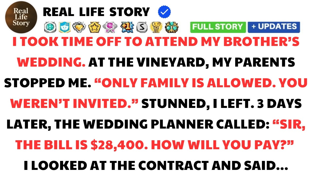 My Brother Didn’t Invite Me to His Wedding… But He Dumped a $28,400 Bill on Me