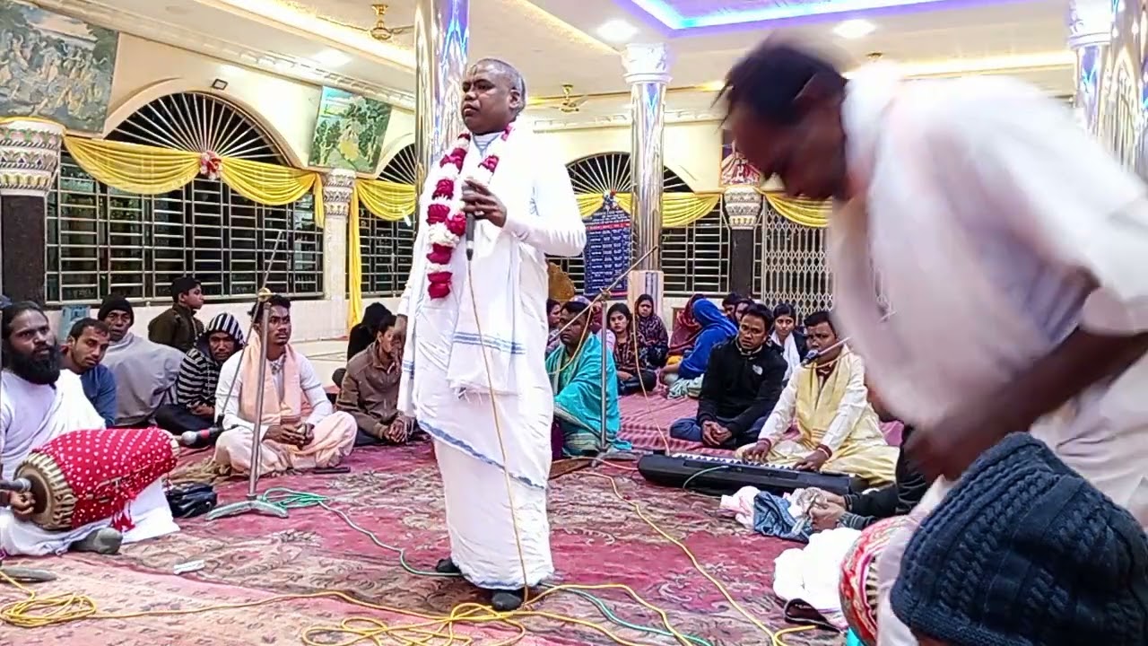 শুভ অধিবাস কীর্ওন পরিবেশনায় শ্রী শ্রী সেন সিবানন্দ দাস বৈষ্ণব উৎসব অজ্ঞন দেউল গ্রাম চারখাই