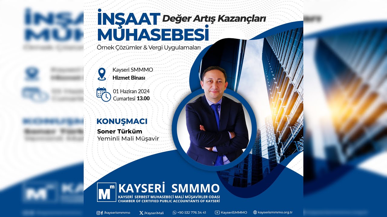 İnşaat Muhasebesi - YMM Soner Türküm