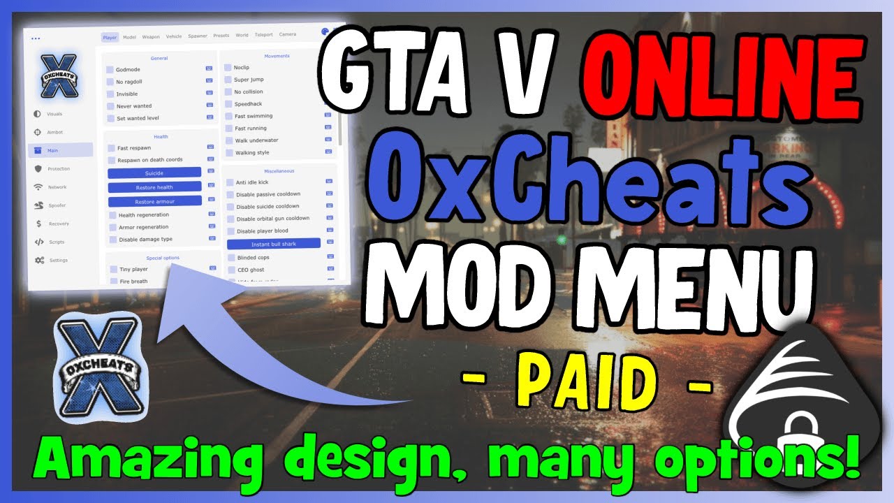 0xCheats Mod Menu | PAID GTA V Mod Menu | Lots of Options | Nice UI + Recovery! | Tutorial
