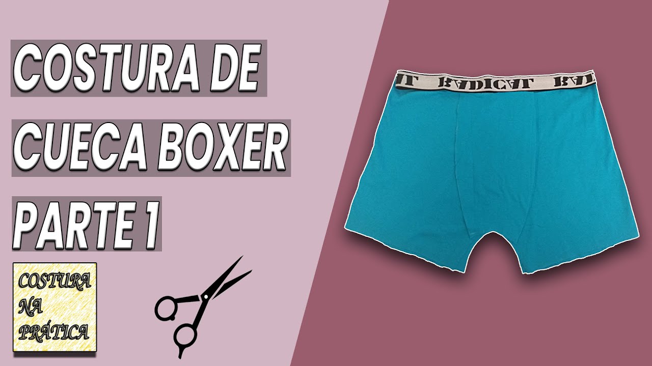 Costura De Cueca Boxer - Parte 1 - Corte