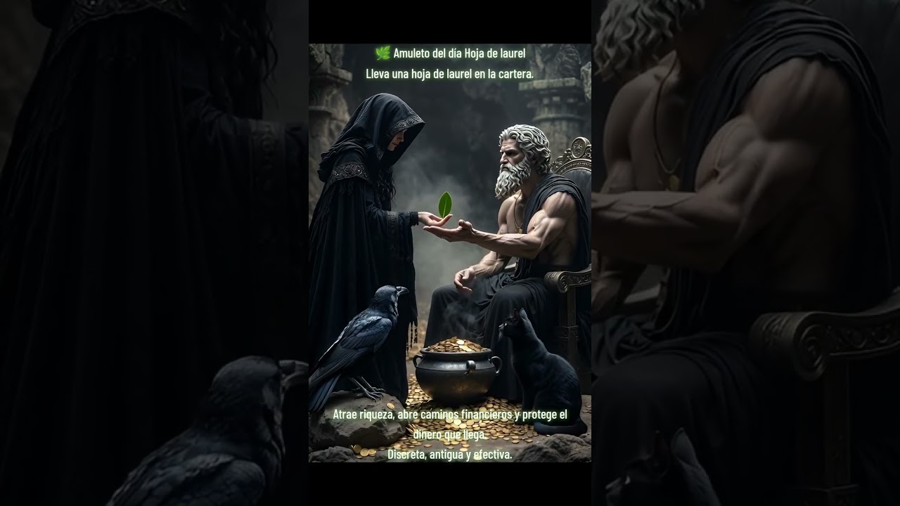 🌿 Amuleto del día — Hoja de laurel 