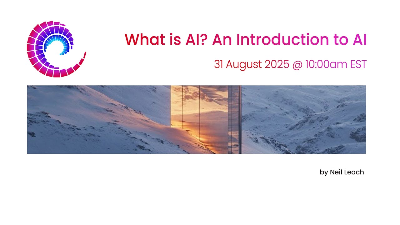 Neil Leach: WHAT IS AI? AN INTRODUCTION TO AI