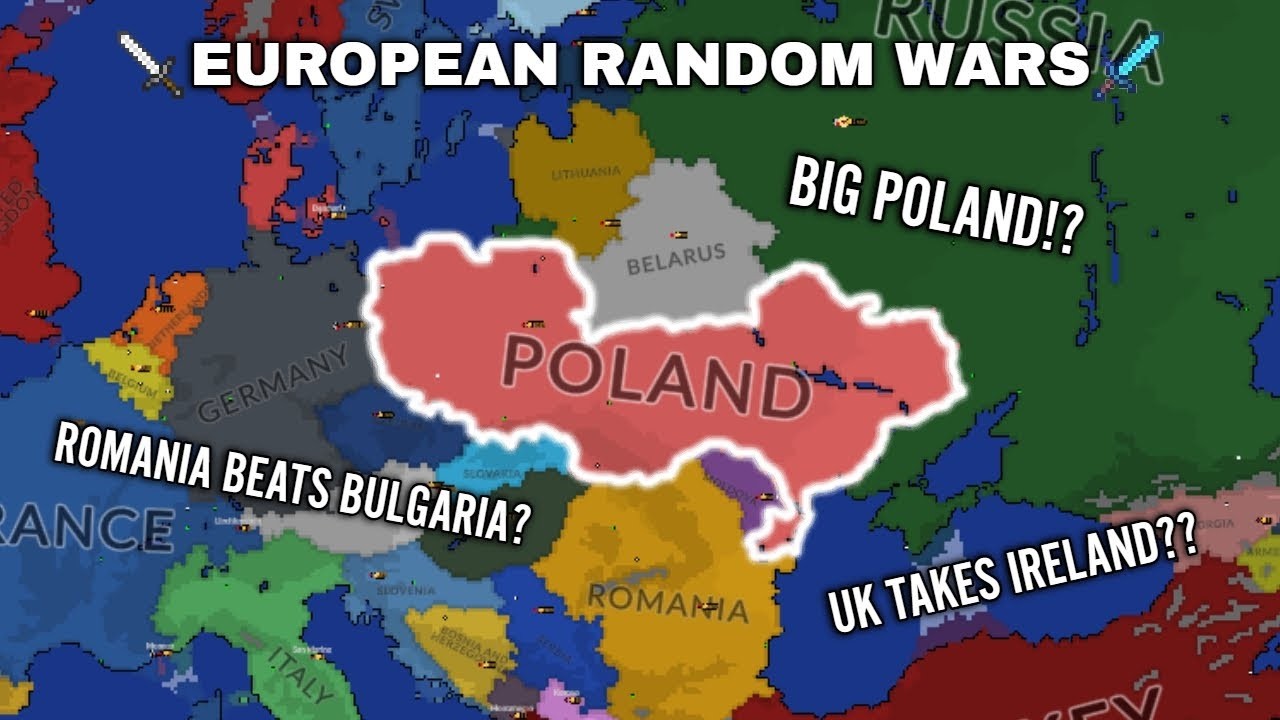 I Simulated RANDOM WARS in EUROPE