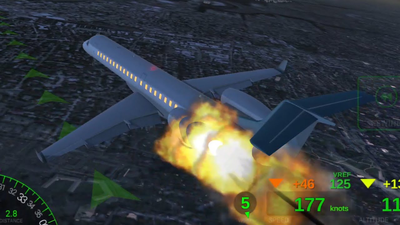 🚂🔥✈️Terrifying Moment: Engine Fire Sparks Flight Crash Landing!