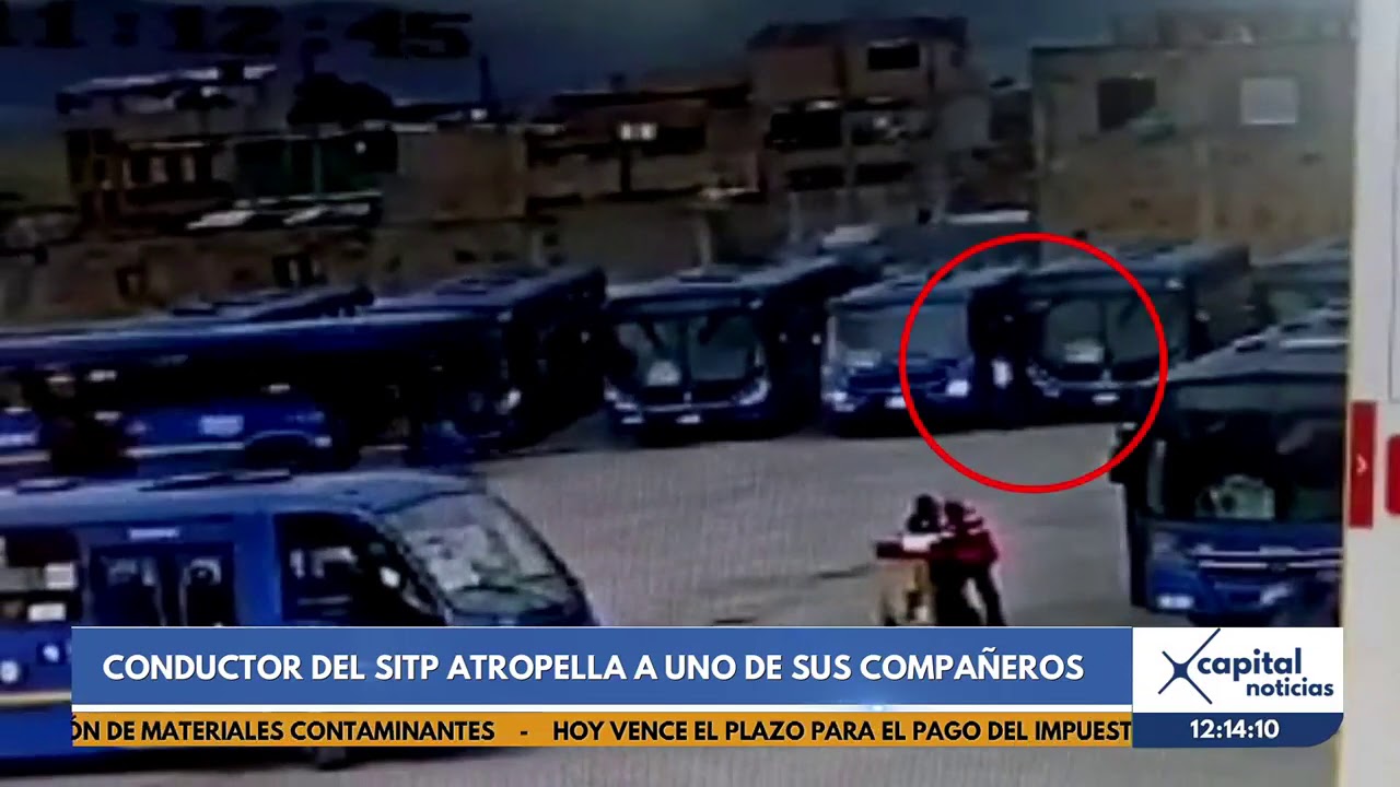 Grave accidente: conductor del SITP atropelló a uno de sus compañeros