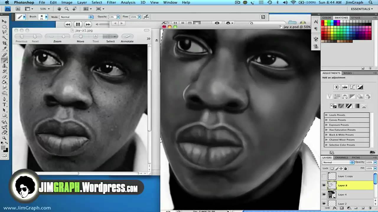 Jay-Z - Speed Painting by JimGraph - 2010