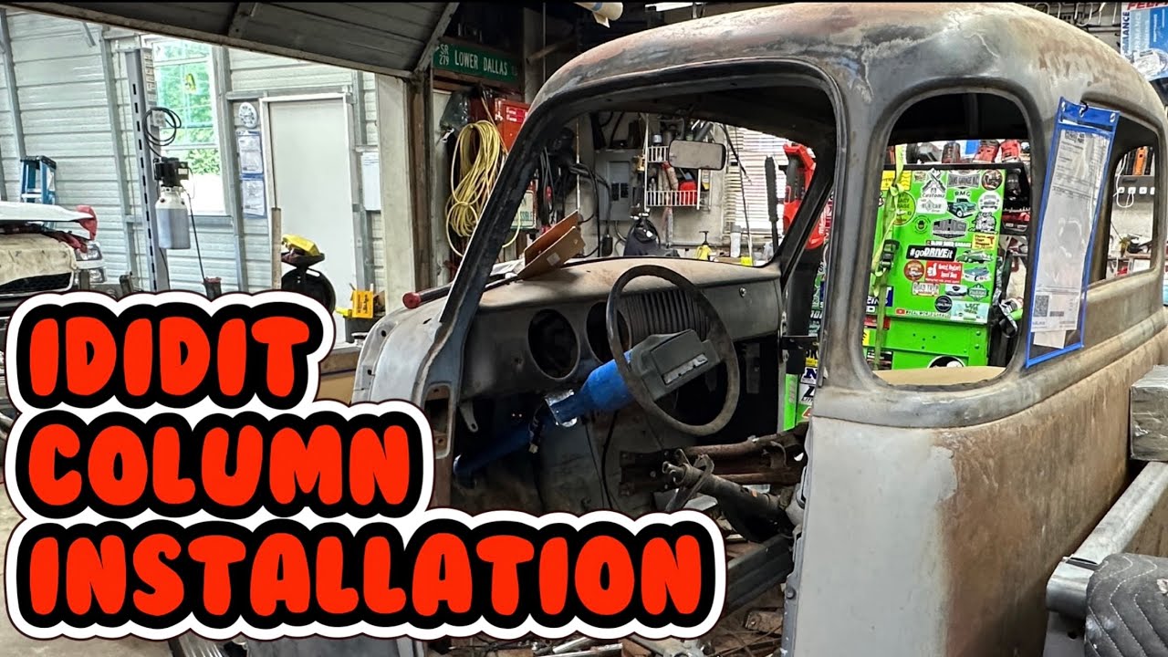  Ididit steering column in S10 chassis swapped 1954 Chevy