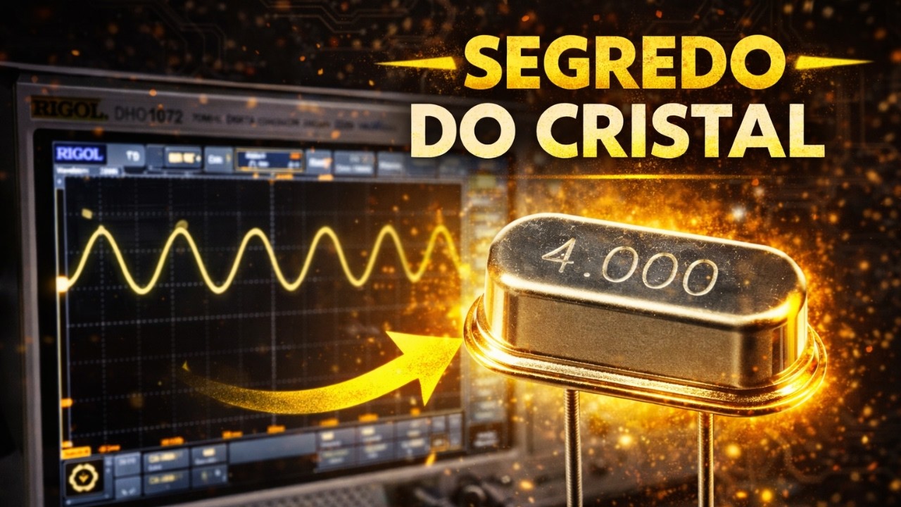 Como Medir e Testar Cristal Oscilador com Osciloscopio Passo a Passo? Eletronica Facil e RIGOL