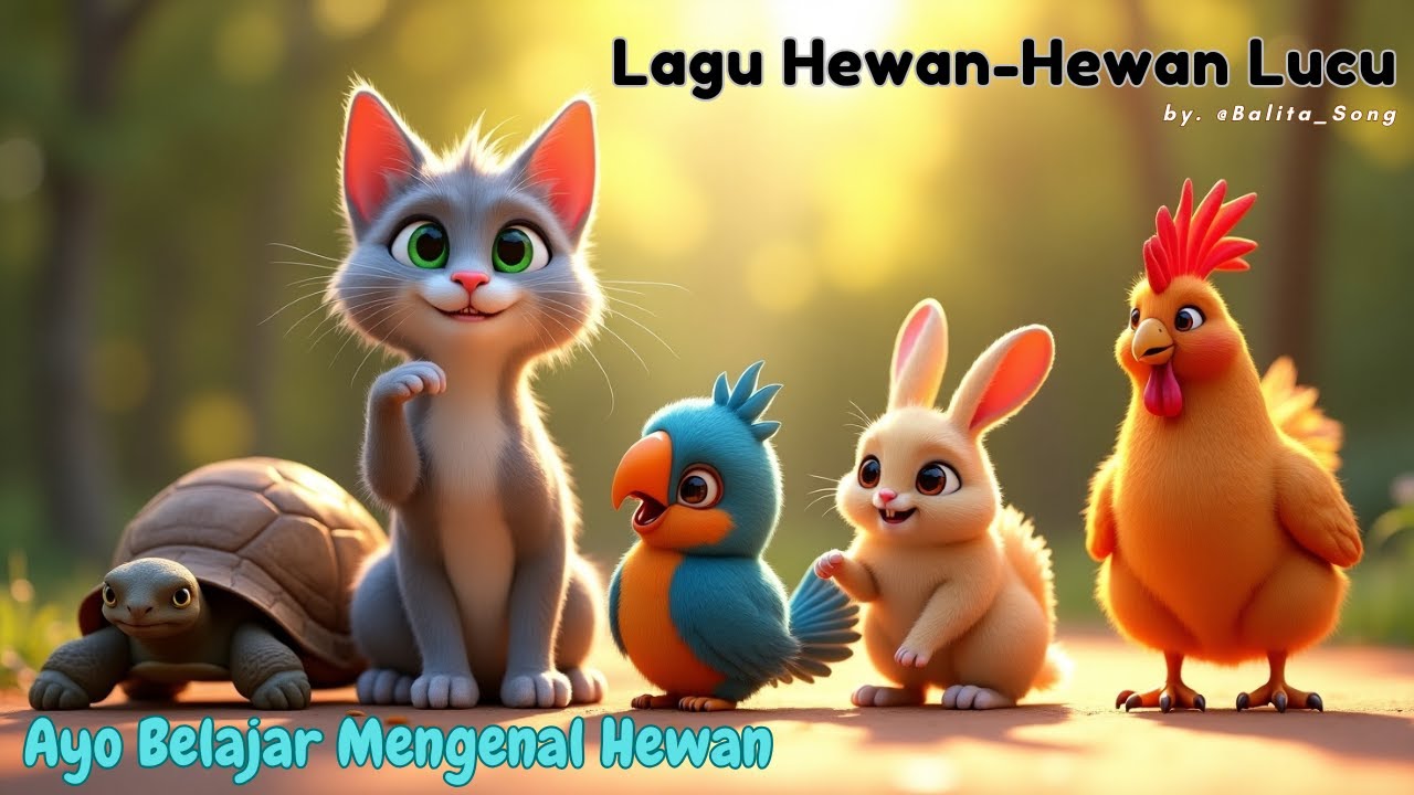 Lagu Hewan Hewan Lucu | Hewan-Hewan Lucu | Tentang Hewan | Mengenal Hewan | Lagu anak