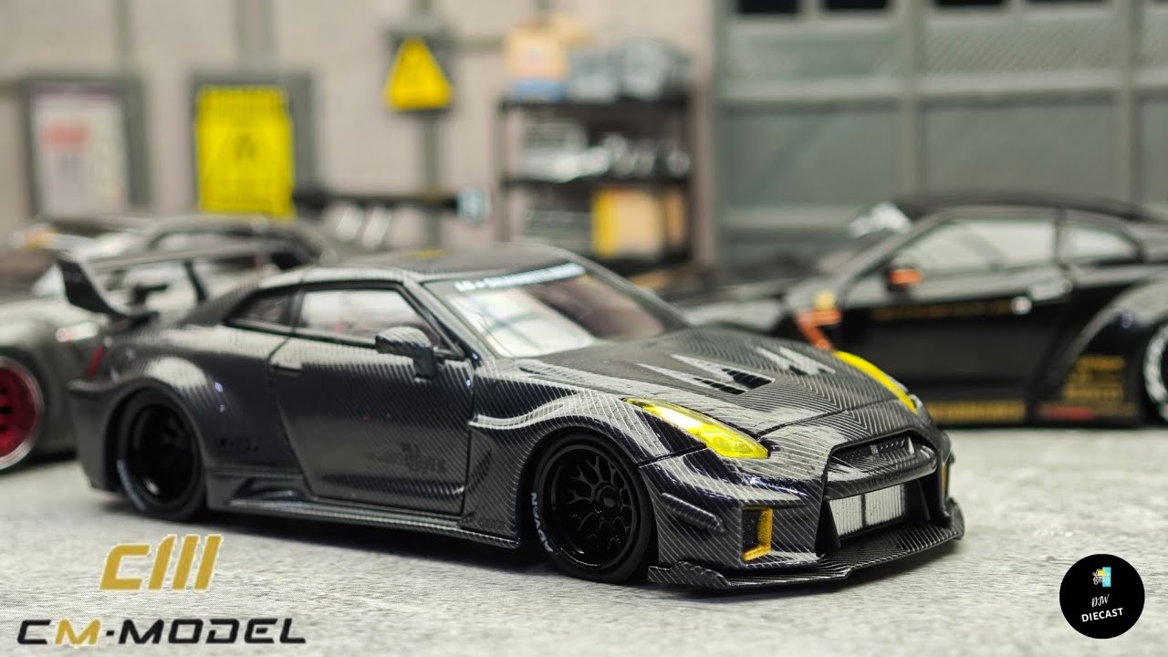 LB Silhouette Works GT Nissan 35GT-RR Carbon by CM Model | UNBOXING and REVIEW