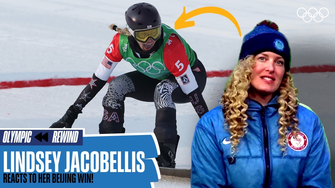 Lindsey Jacobellis reacts to her Beijing 2022 gold medal performance! 🏂