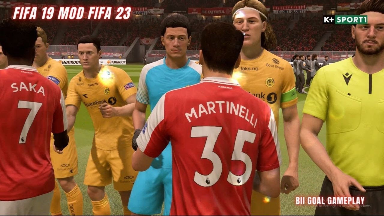 🔴 Arsenal vs Bodo Glimt | FIFA 19 MOD FIFA 23 | ALL IN ONE & LATEST SQUAD 2022/2023