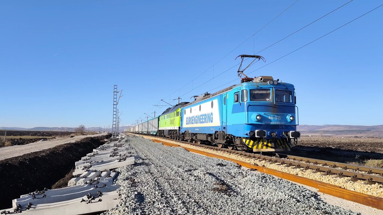 МДТВ на Евроинженеринг с 46 515 и 07 616 влиза в бившата гара Костинброд.