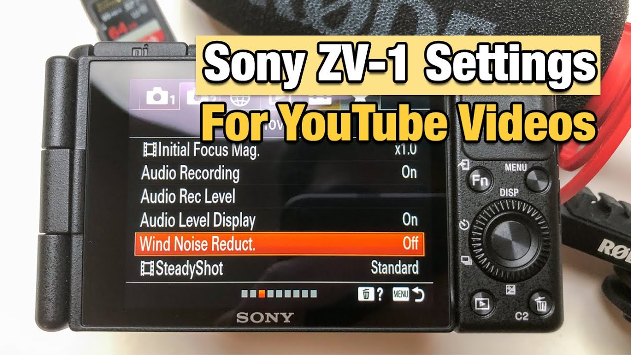 Настройки Sony ZV-1 для контролируемых сред и видео на YouTube
