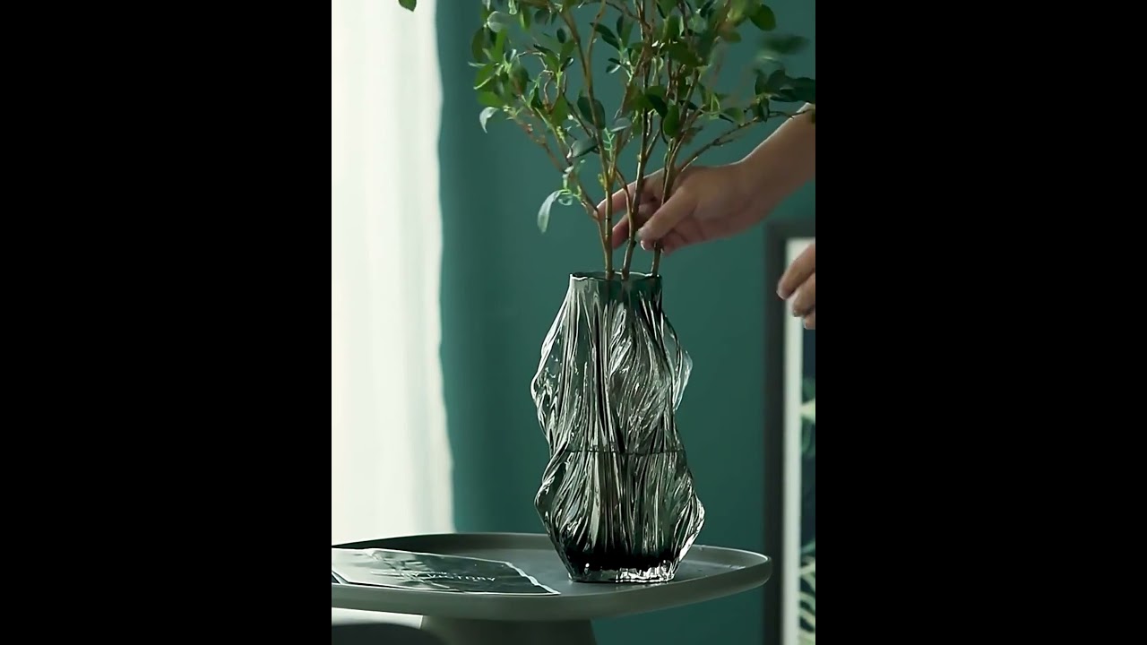 New design tree root glass vase for flower #glassvase#vase#glassflowervase#glassbudvase