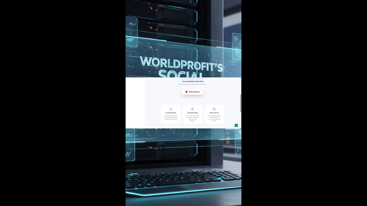 Get Worldprofit’s Social Marketing Academy (AI Marketing Tool Suite) 📱