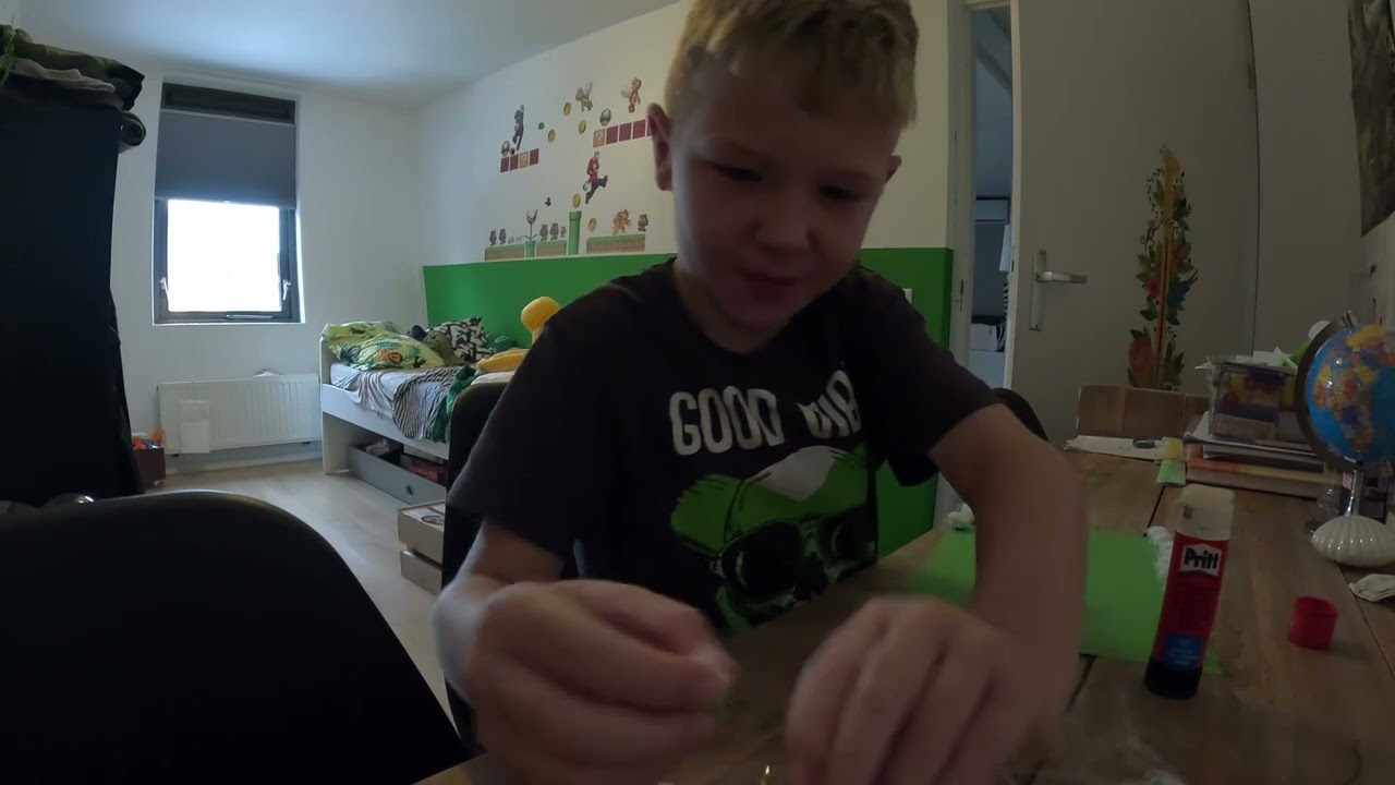 Knutselen met Justin 7 jaar