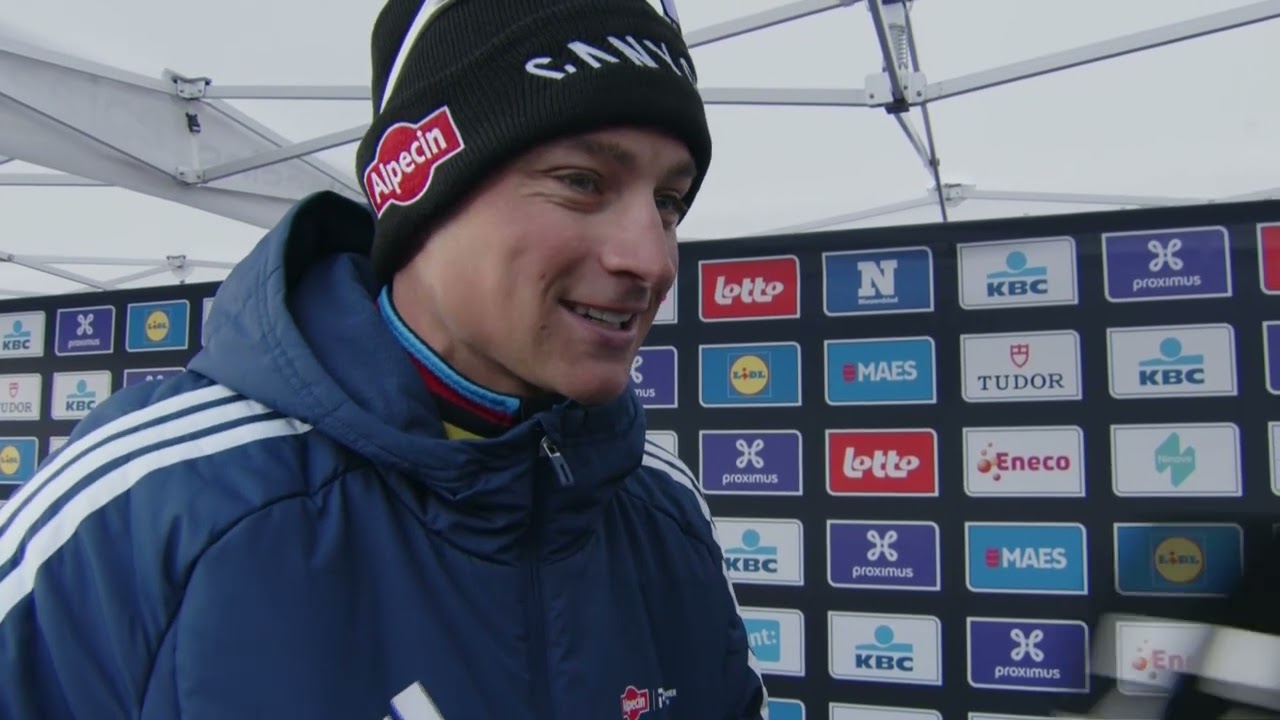Mathieu van der Poel - Interview at the finish - Omloop Nieuwsblad 2026