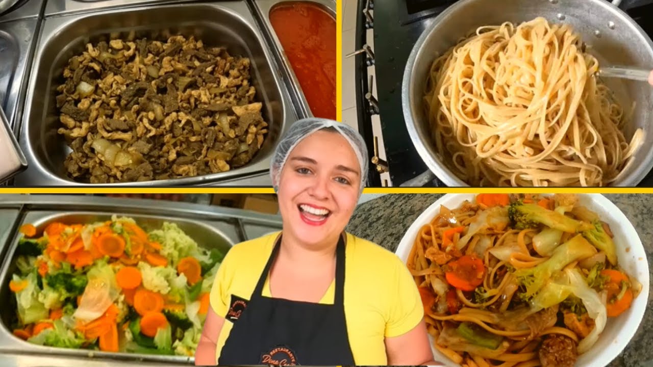NOSSO DIA VENDENDO YAKISSOBA NO RESTAURANTE