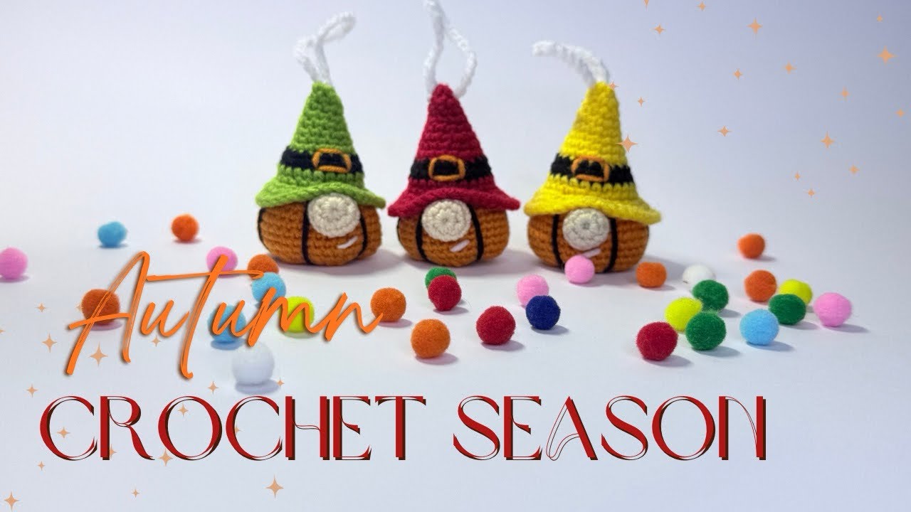 How to Crochet Gnome pumpkin 🎃 | Halloween Crochet Idea | Beginners Friendly 