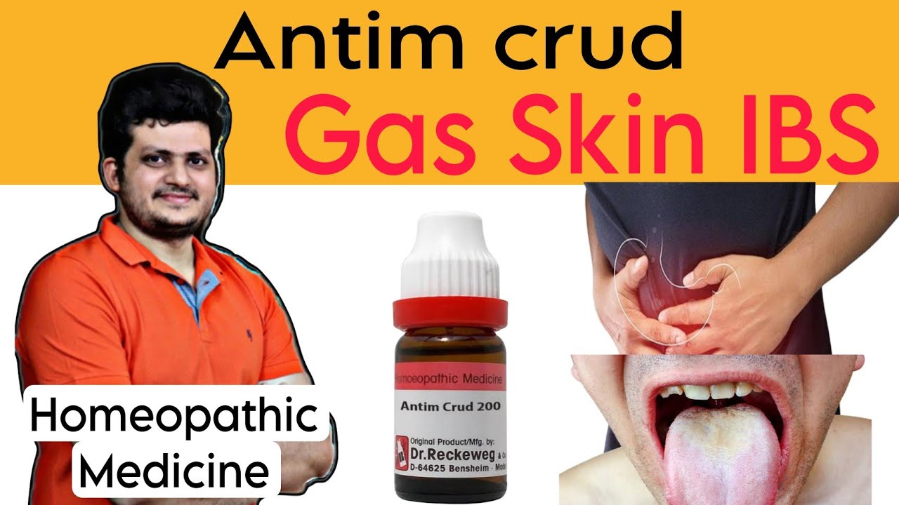 Antim Crud Homeopathic medicine | Gas Skin Headache IBS | Symptoms | How to use |