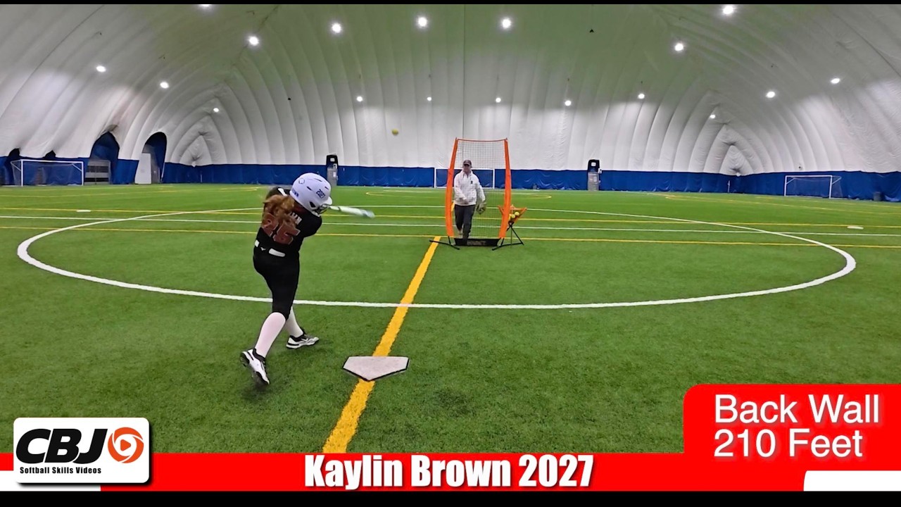 Kaylin Brown 2027 2nd Base Outfield CBJ Softball Skills Video