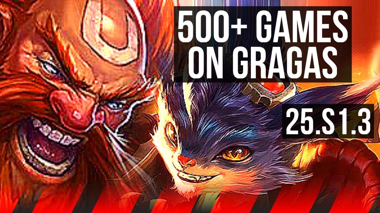 GRAGAS vs RUMBLE (TOP) | 500+ games | KR Challenger | 25.S1.3