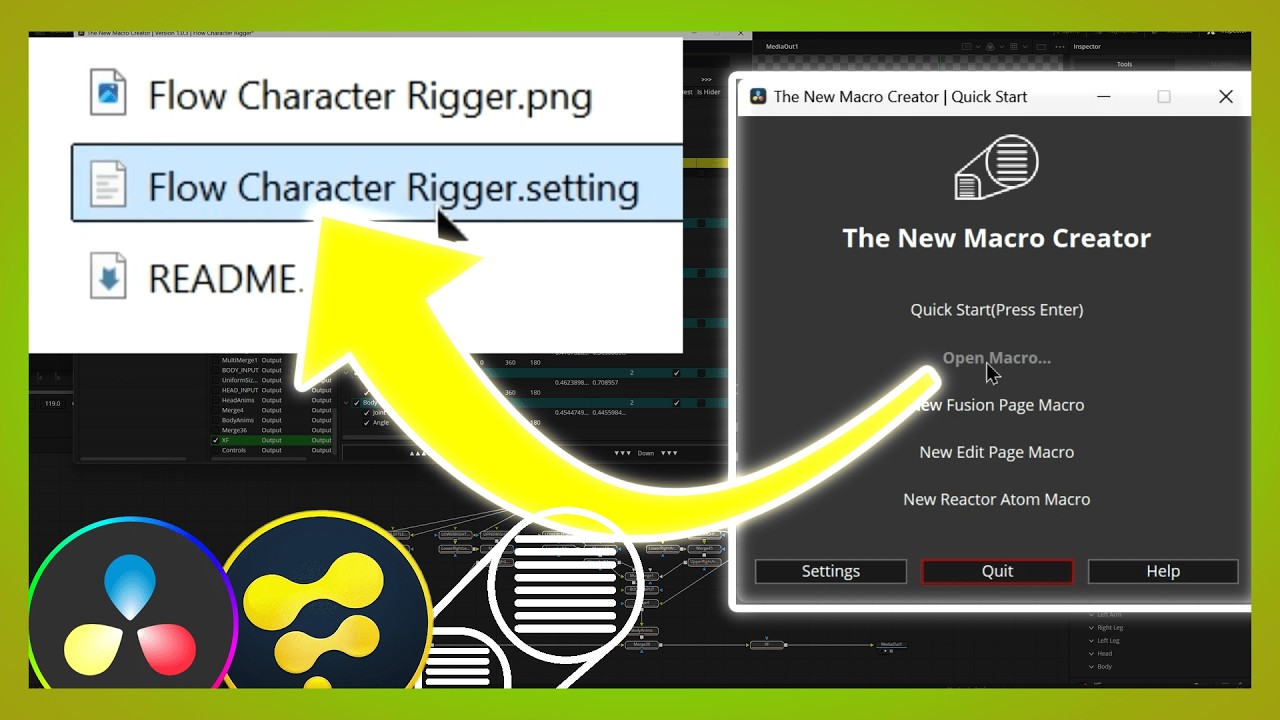 Open and Edit Macros with The New Macro Creator in Davinci Resolve Fusion