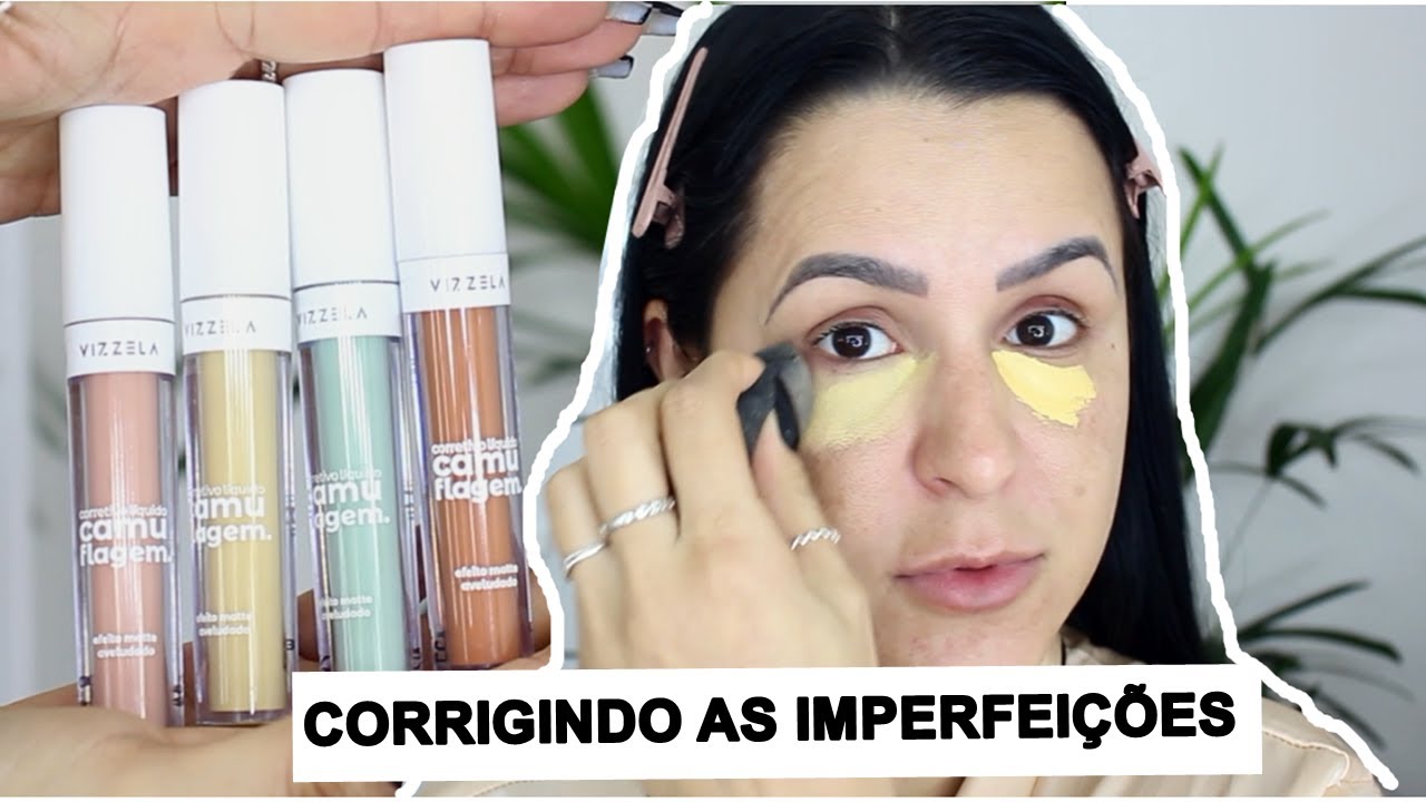 TESTEI OS CORRETIVOS CAMUFLAGEM VIZZELA