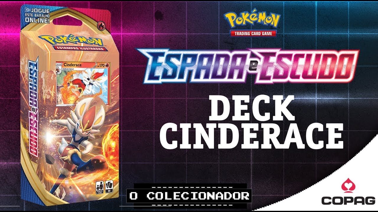 UNBOXING e REVIEW Cinderace - Deck Temático - Espada e Escudo - Pokémon TCG - COPAG