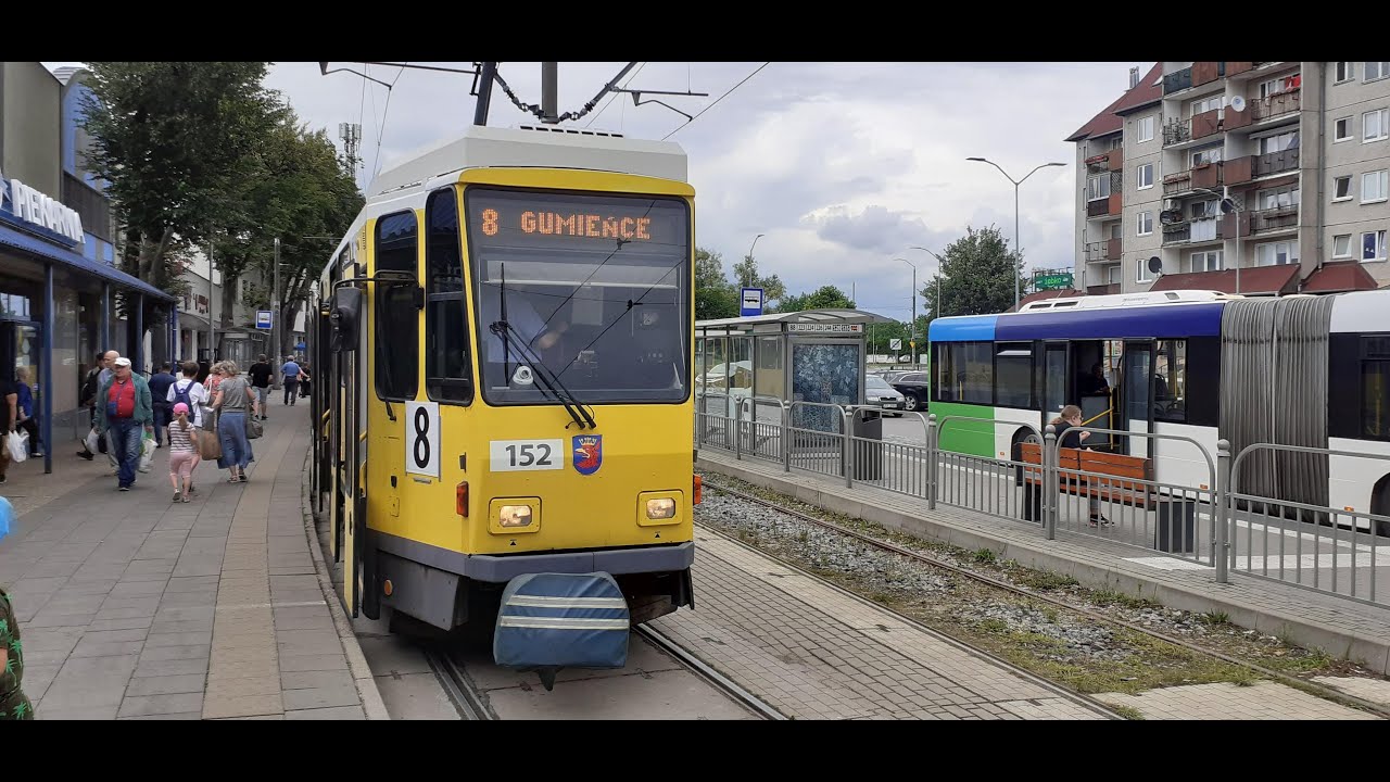 ZDiTM Szczecin (Tramwaje Szczecińskie) @ Tatra KT4DtM #152+151, Linia 8