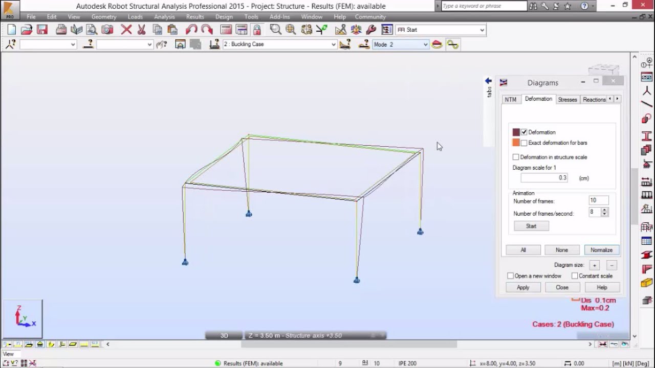Robot Structural Analysis - Buckling Analysis