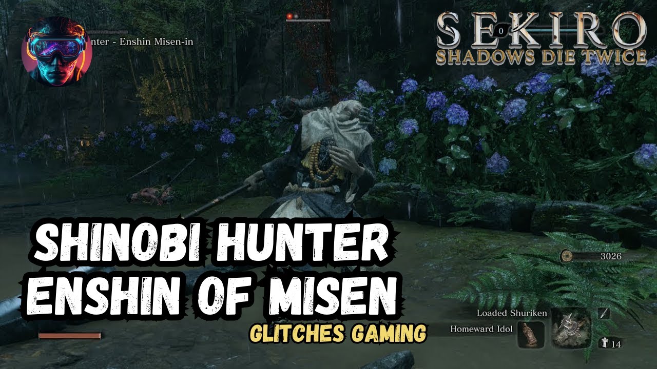 Sekiro Mini Boss Fight - Shinobi Hunter Enshin Of Misen - Glitches Gaming