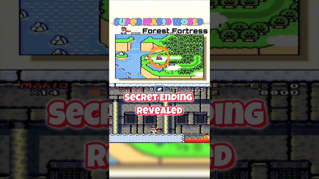 Super Mario World - Лесная крепость - Раскрыта секретная концовка #shotrs