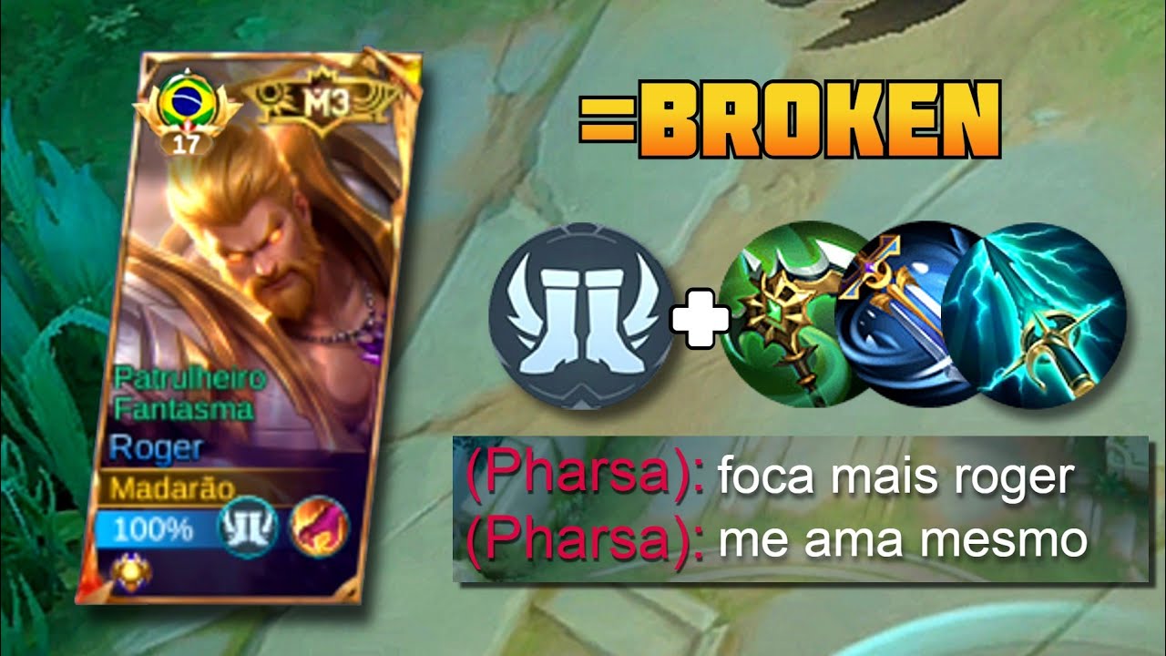 UMA DAS MELHORES BUILD PARA ESSA TEMPORADA 💀🔥 ROGER JUNGLE SOLOQ | MLBB