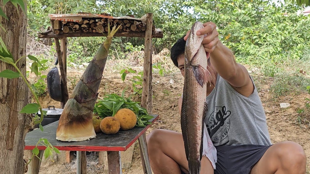 SINANTOLANG LABONG AT SALUYOT + IHAW NA DALAG | PAGKAING BUKID | OUTDOOR COOKING |Team AgustinTV