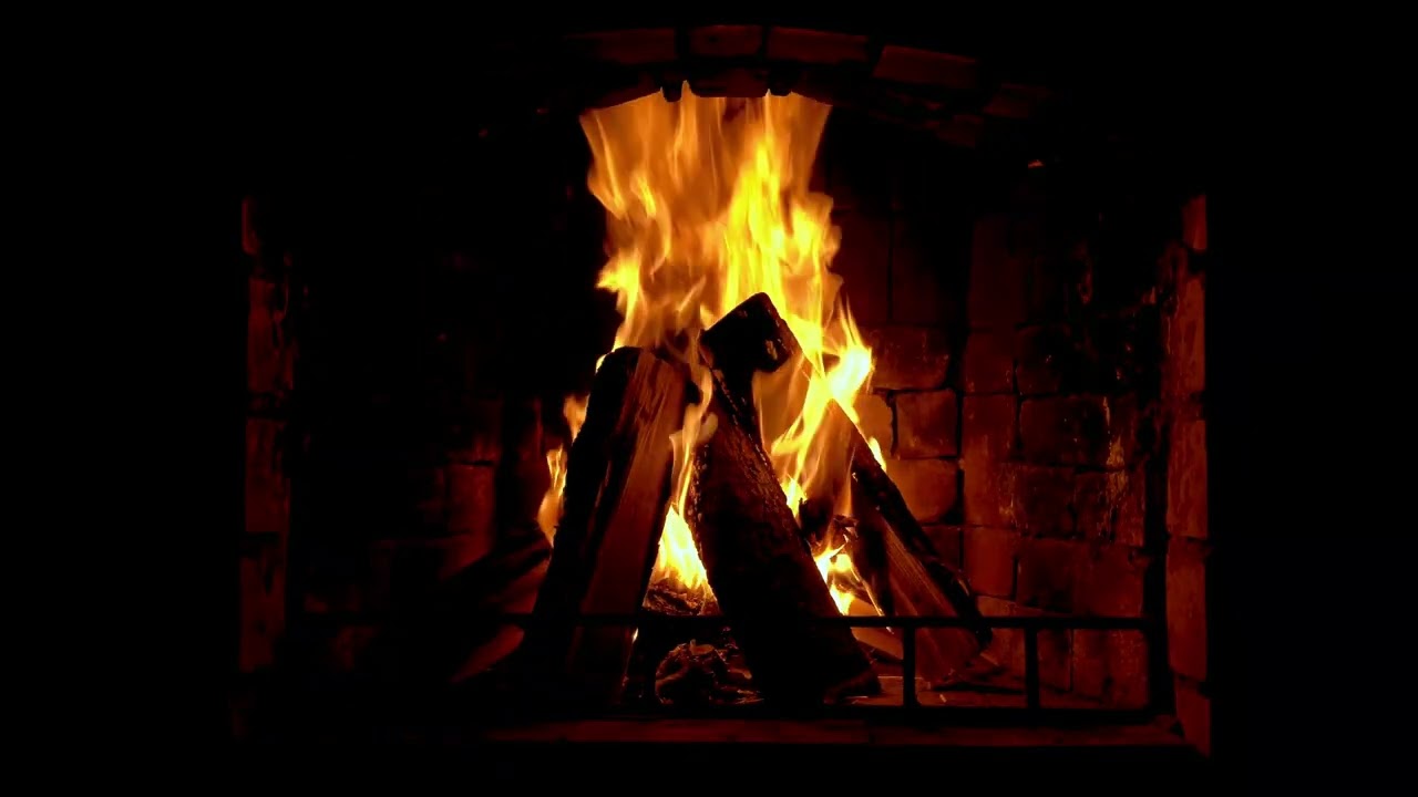 Cozy Fire Crackling in a Quiet Room | Relax & Unwind