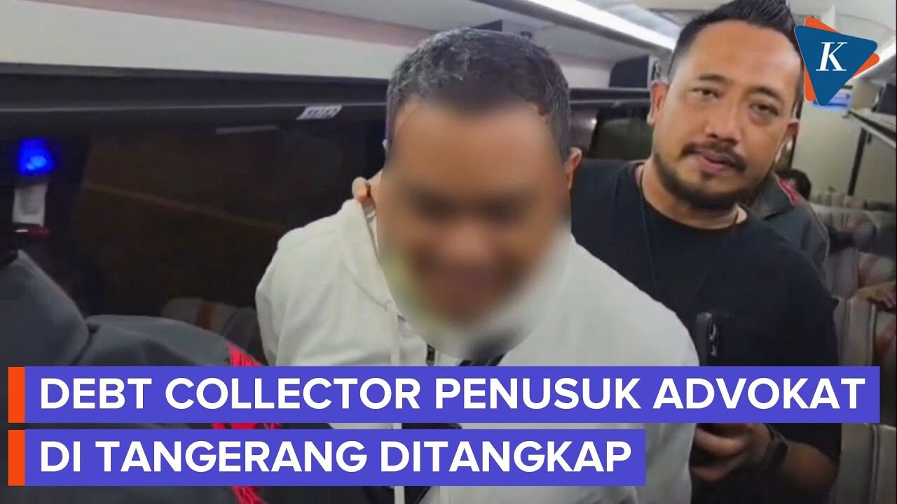 Detik-detik Polisi Tangkap Debt Collector Penikam Advokat