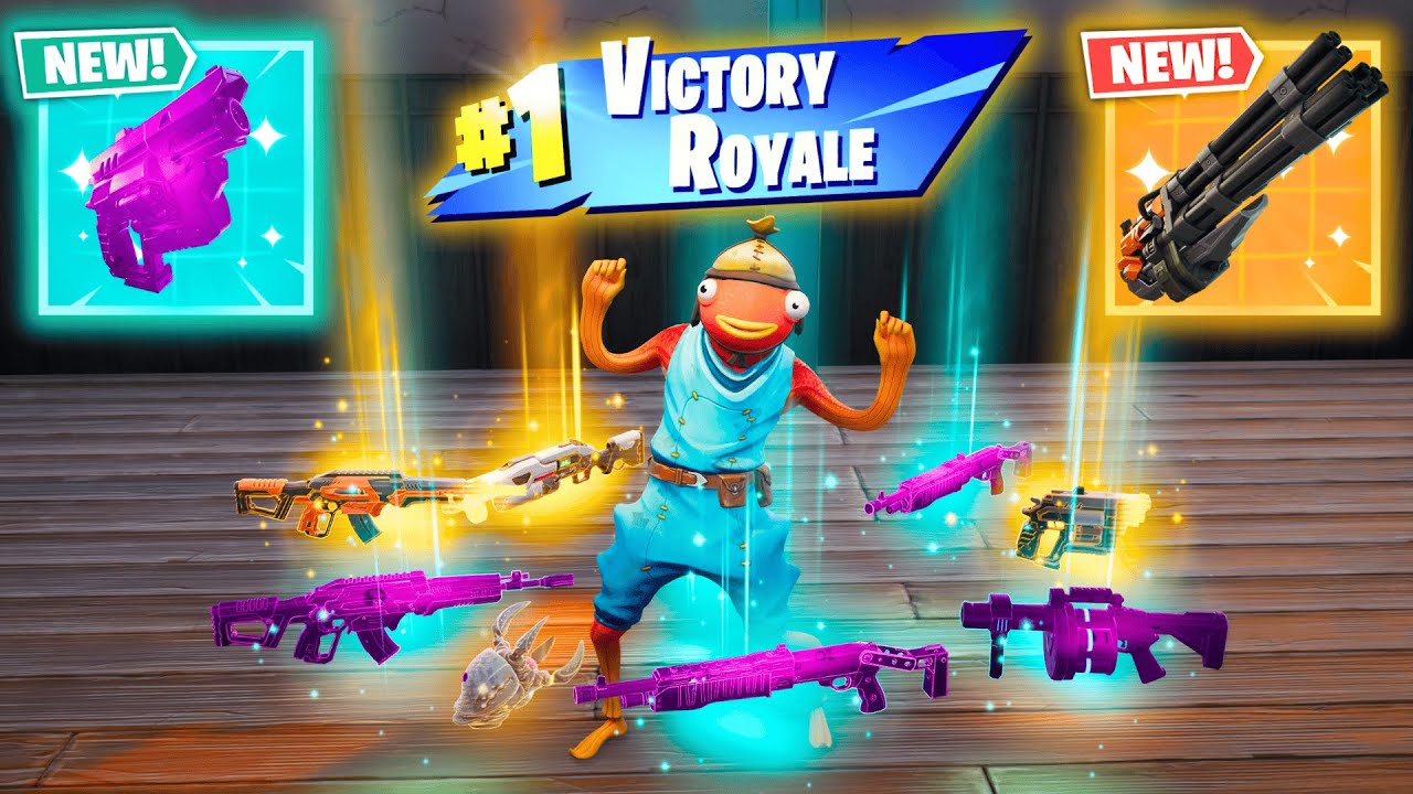 ALL MYTHIC + EXOTIC GUNS IN FORTNITE (NEW! Chapter 6 Season 4)