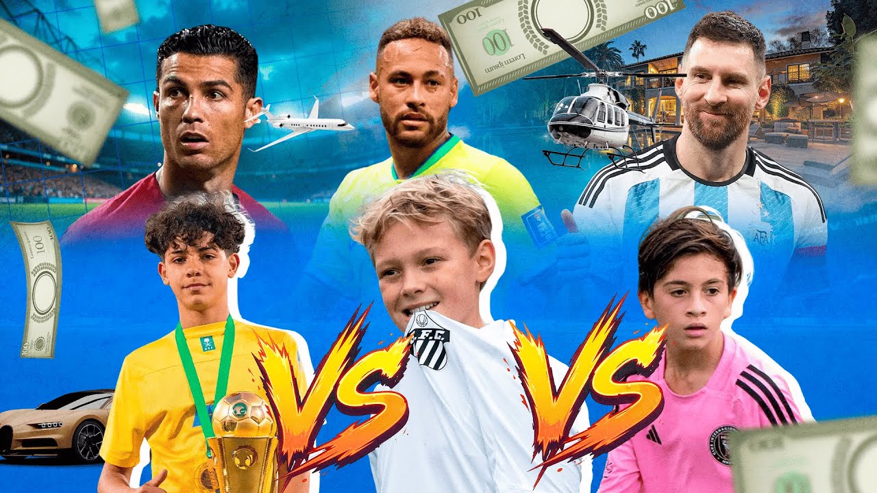 QUEM TEM A MAIOR HERANÇA? Cristiano Ronaldo Jr vs Thiago Messi vs Davi Lucca (Filho do Neymar)