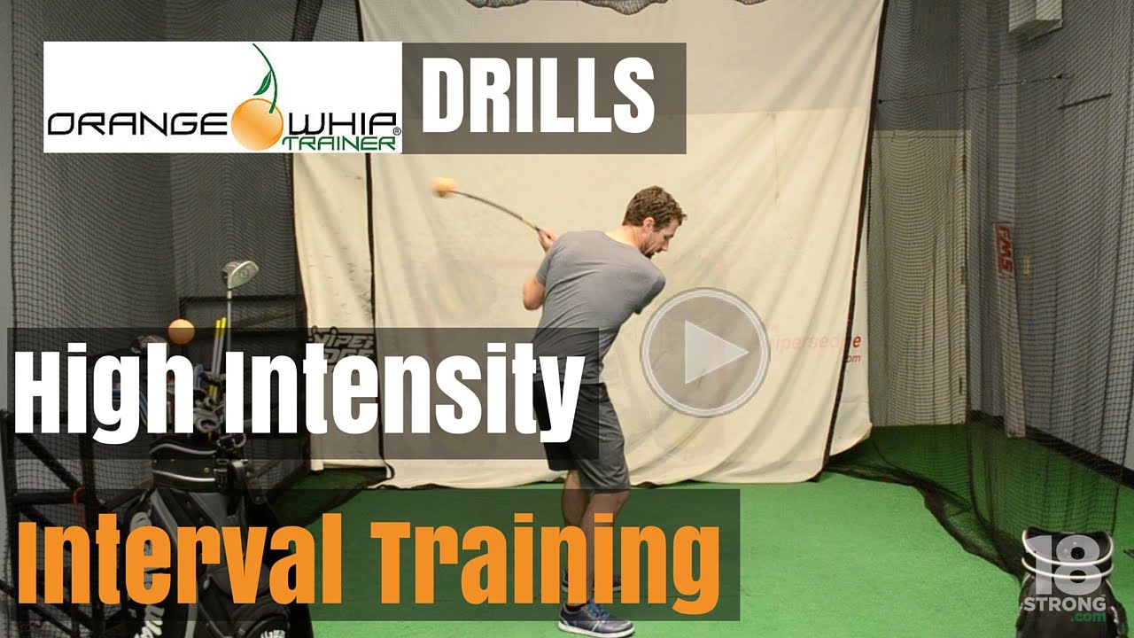 Orange Whip Golf Trainer - (High Intensity Interval Training)