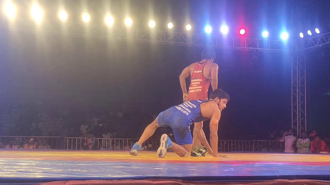 Dinesh Phalwan (Red)vs Abdul faran ulla khan(Bule) in 3rd Guru Hanuman league 2020
