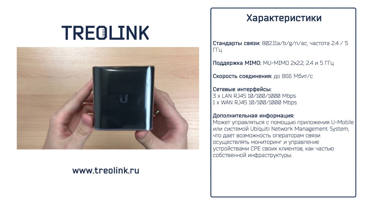 Мини-обзор: Маршрутизатор Ubiquiti airCube AC