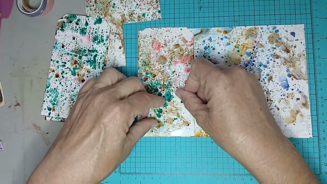 Inked photo paper tags