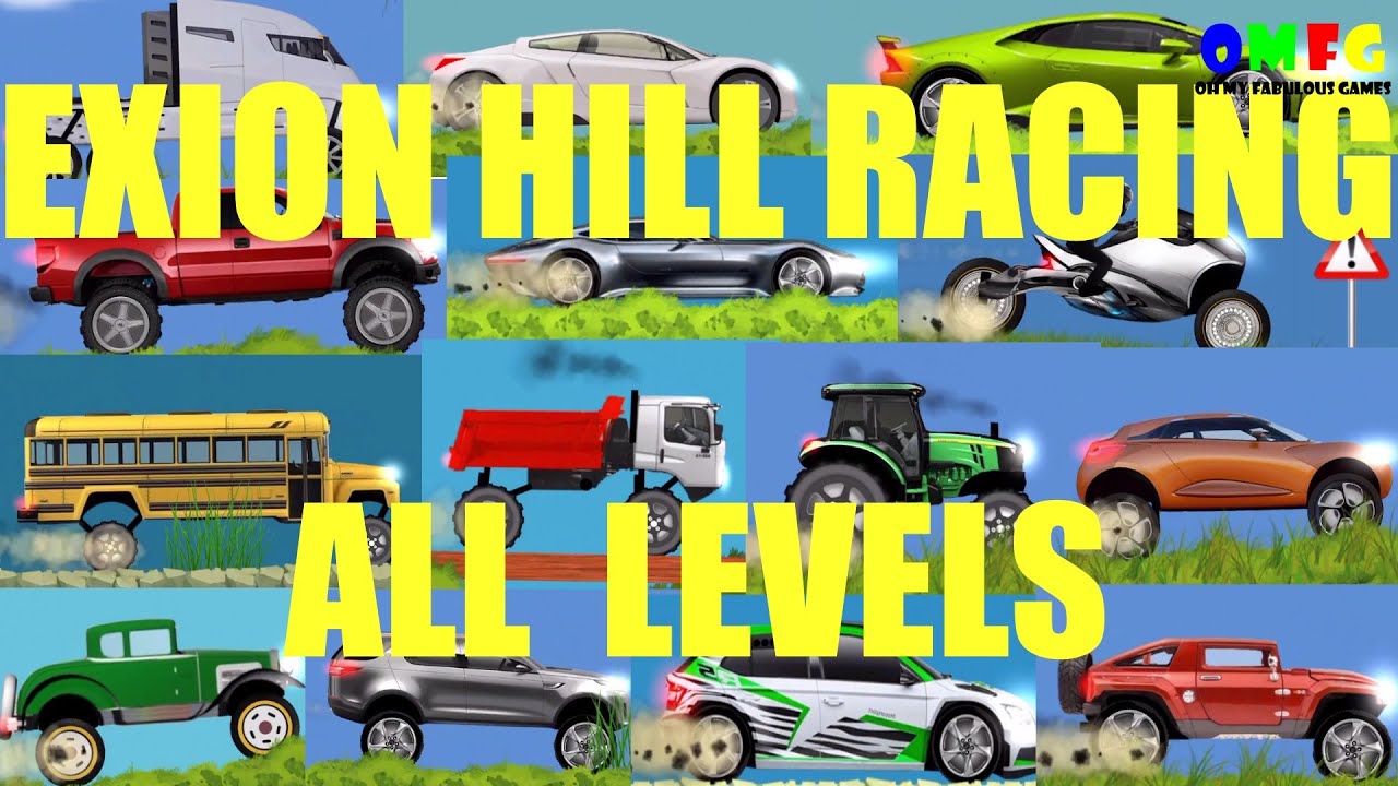 Exion Hill Racing | All Levels Completed | Full Game | Unlocked All Cars