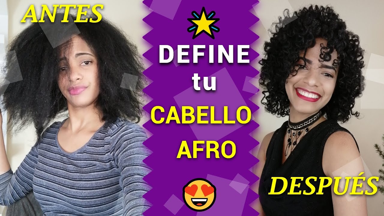 CÓMO DEFINIR el CABELLO AFRO RIZADO Texturas 4A 4B 4C 😍con FLEXI RODS | Cómo Definir Cabello Afro 4C